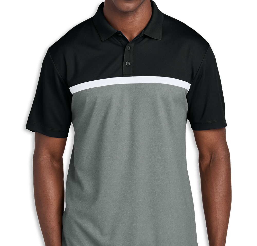 Sport-Tek Colorblock UPF 50 Micro Pique Performance Polo-default