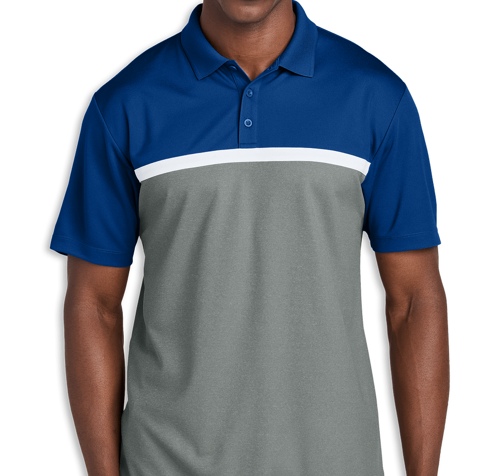 Sport-Tek Colorblock UPF 50 Micro Pique Performance Polo-default