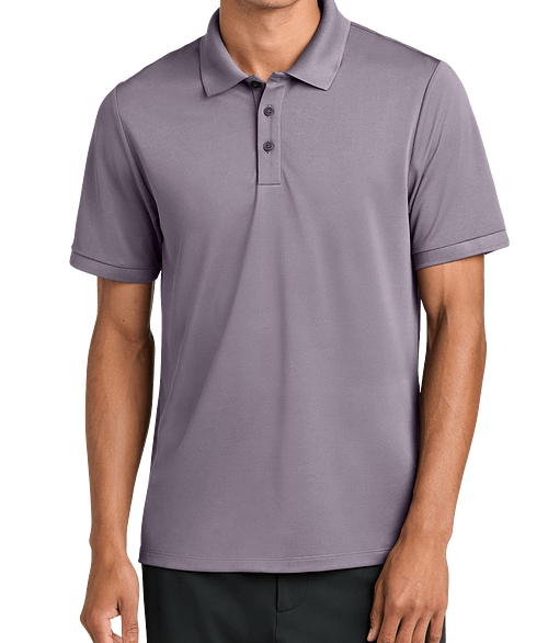 Mercer+Mettle Everyday UPF 50+ Performance Polo - Embroidered in Purple Ash