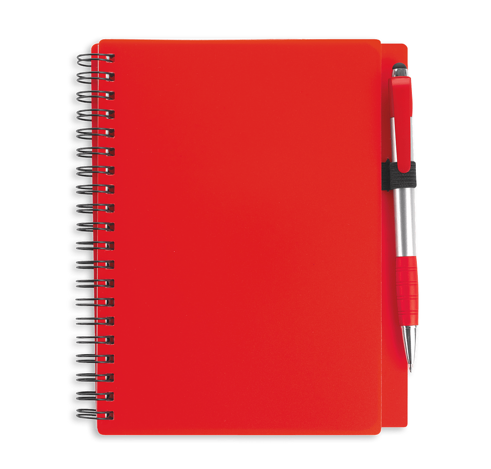 Combo Soft Cover Spiral Notebook with Element Stylus Pen-default