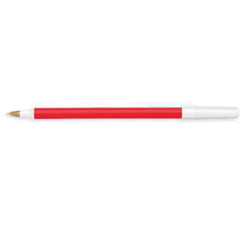 BIC Antimicrobial Round Stic Pen (black ink) - Color: Red / White