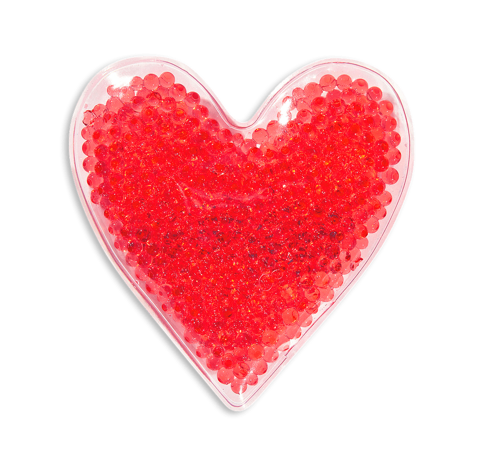 Heart Shaped Hot/Cold Reusable Gel Beads Pack-default