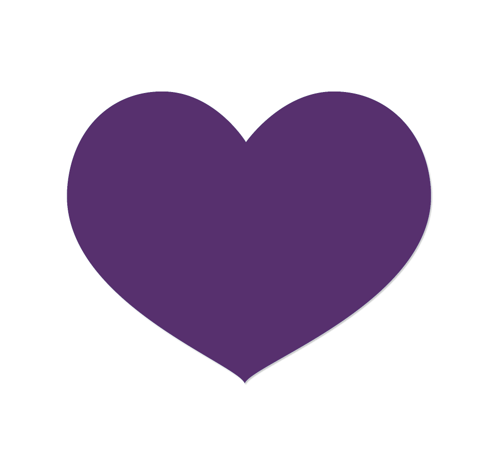 Full Color Heart Refrigerator Magnet - .036"-default