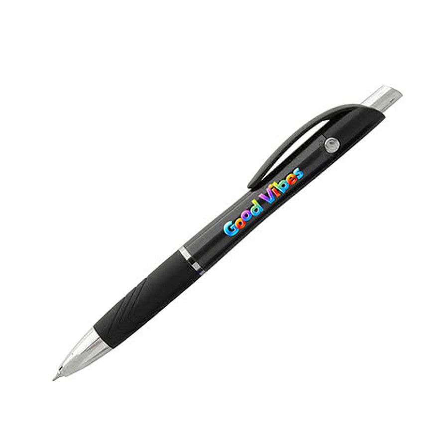 Souvenir Emblem Gel Pen (black ink) in Lime Green