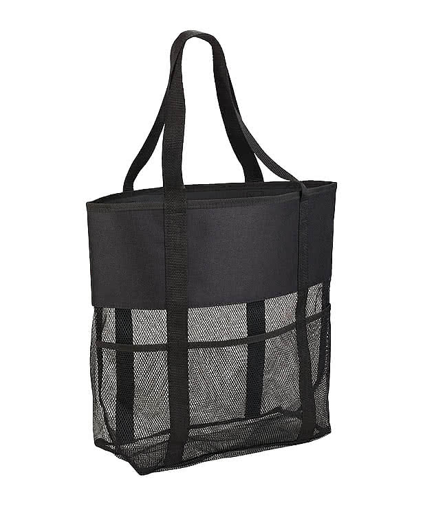 Full Color Large Mesh Beach Utility Tote Bag
