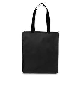 Port Authority Upright Essential Medium Poly Canvas Tote - Color: Black