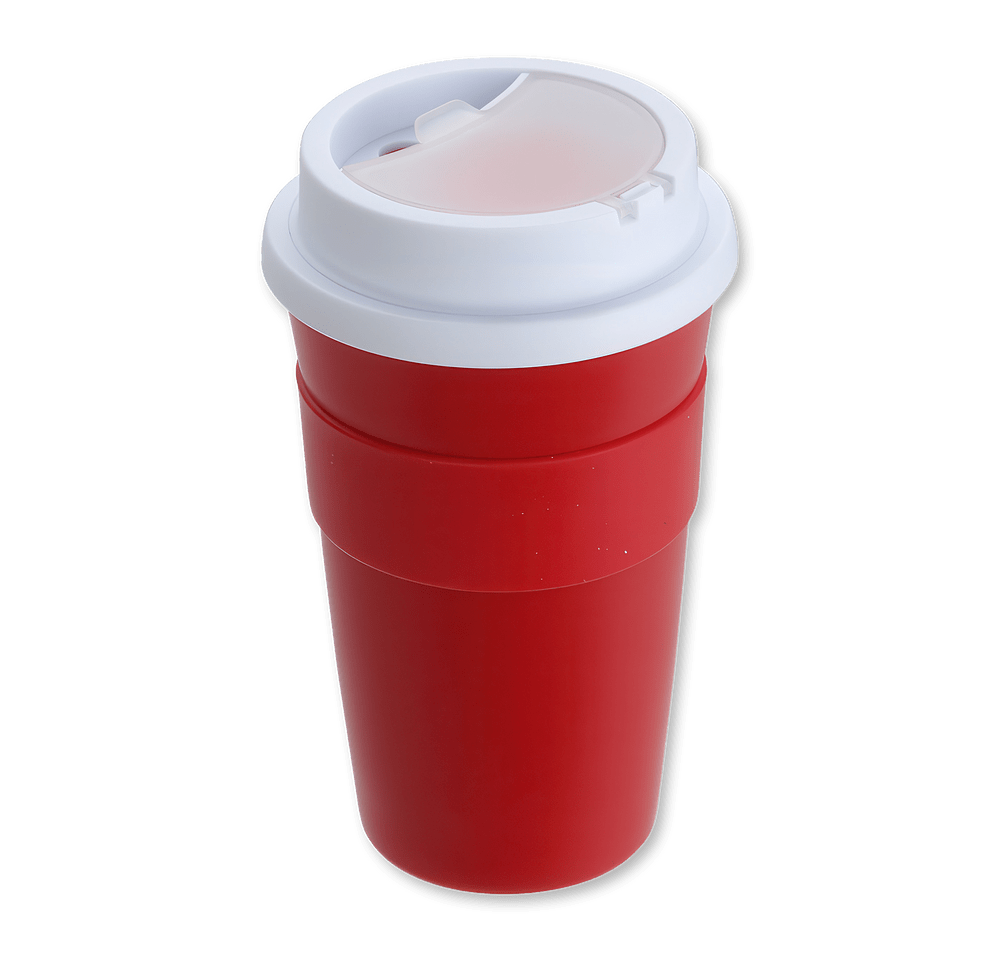 14 oz. Bistro Coffee Cup with Silicone Sleeve and Straw-default