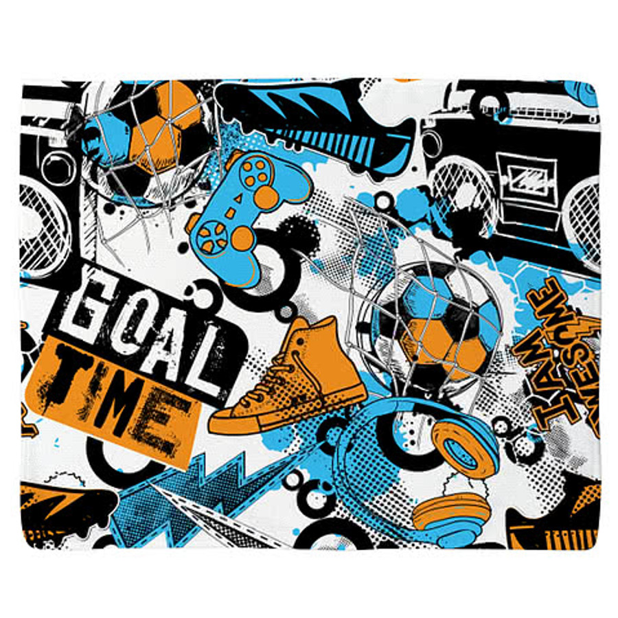 Full Color Team Spirit Rally Towel in White