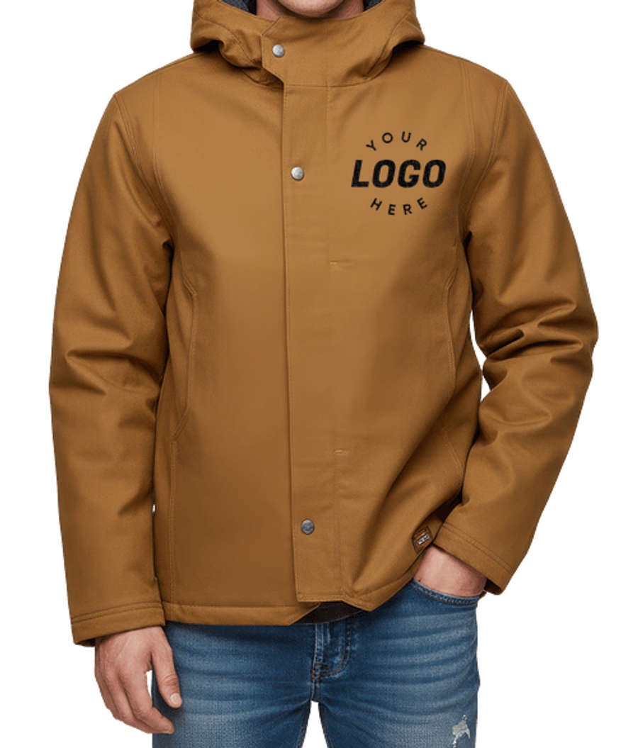 Dickies DuraTech Flex Water Repellent Duck Insulated Jacket in Brown Duck