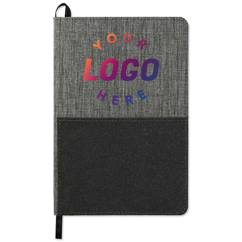 JournalBooks ® FSC Mix Reclaim Soft Cover Recycled Notebook with Front Pocket