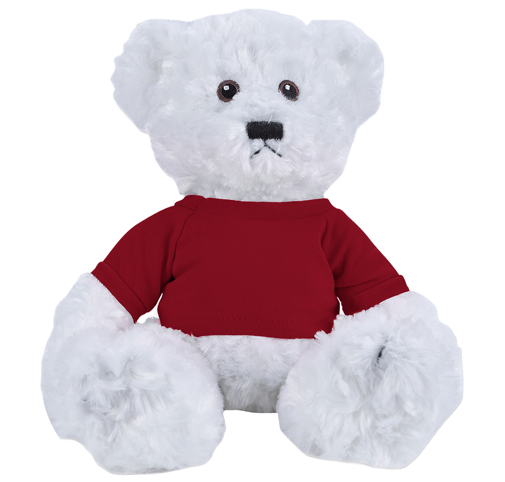Full Color 10" White Dexter Bear Plush Animal-default