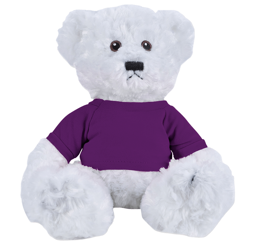 Full Color 10" White Dexter Bear Plush Animal-default
