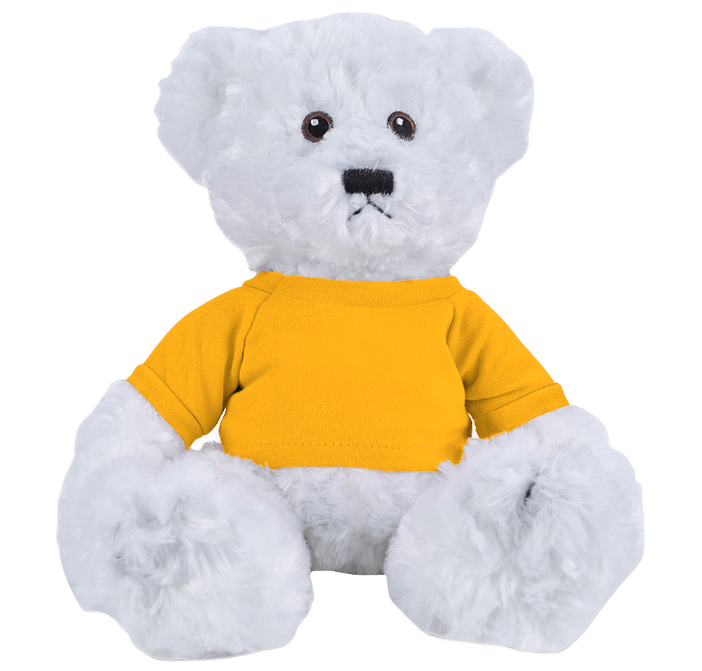 Full Color 10" White Dexter Bear Plush Animal-default