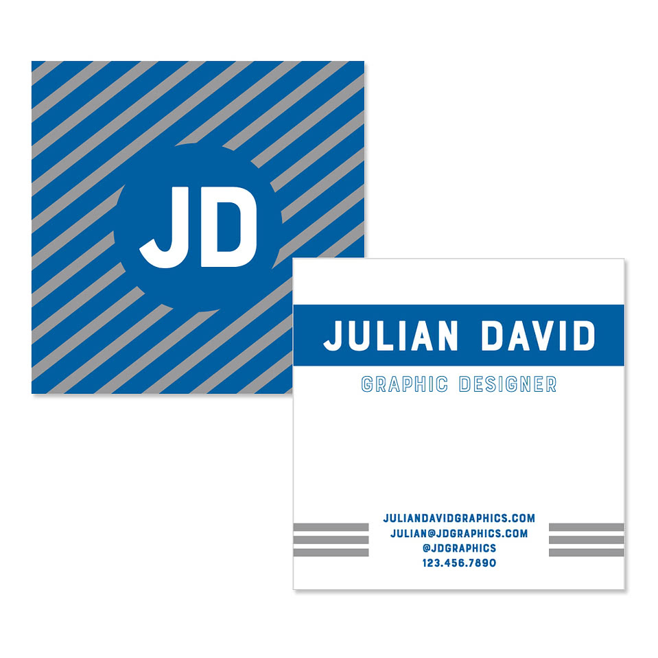 2.5" x 2.5" Square Business Cards - 14 pt. Cardstock