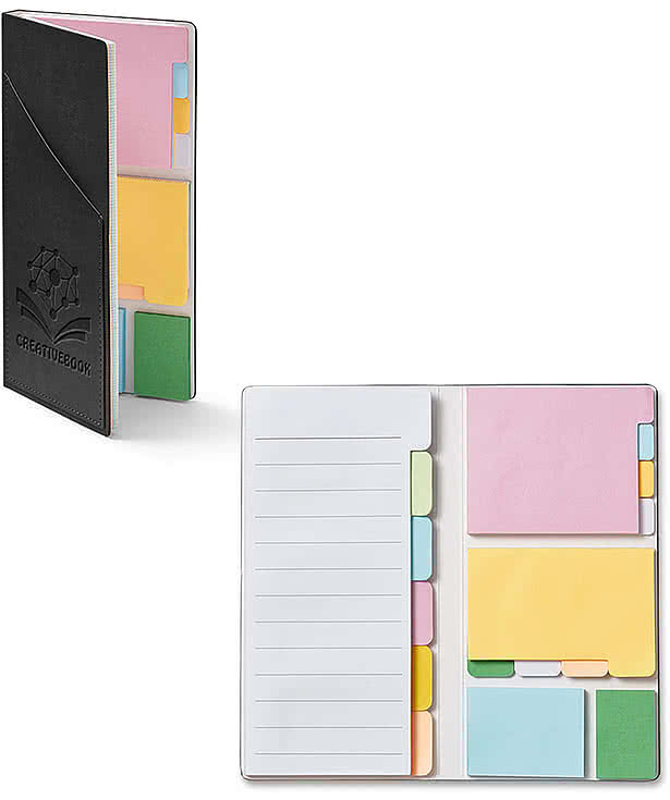 Debossed Italian Thermo Sticky Notes Notepad