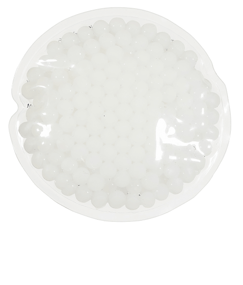 Mini Round Aqua Pearls Hot/Cold Pack in White