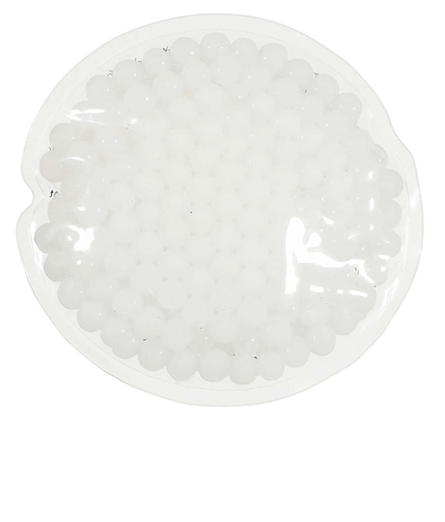 Mini Round Aqua Pearls Hot/Cold Pack in White