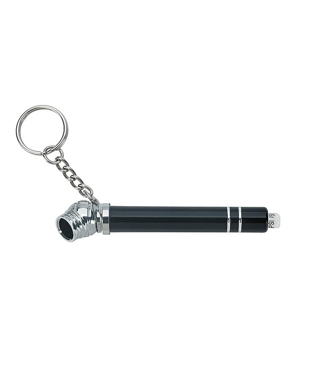 Laser Engraved Mini Double Ring Tire Pressure Gauge Keychain