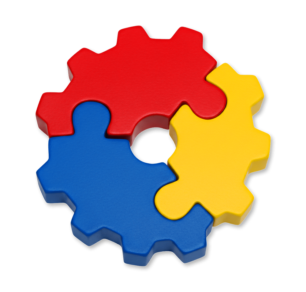 3 Piece Gear Puzzle Set Stress Reliever-default