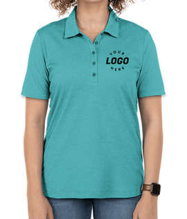 Port Authority Women's Fine Performance Pique Polo - Color: Dark Teal Heather