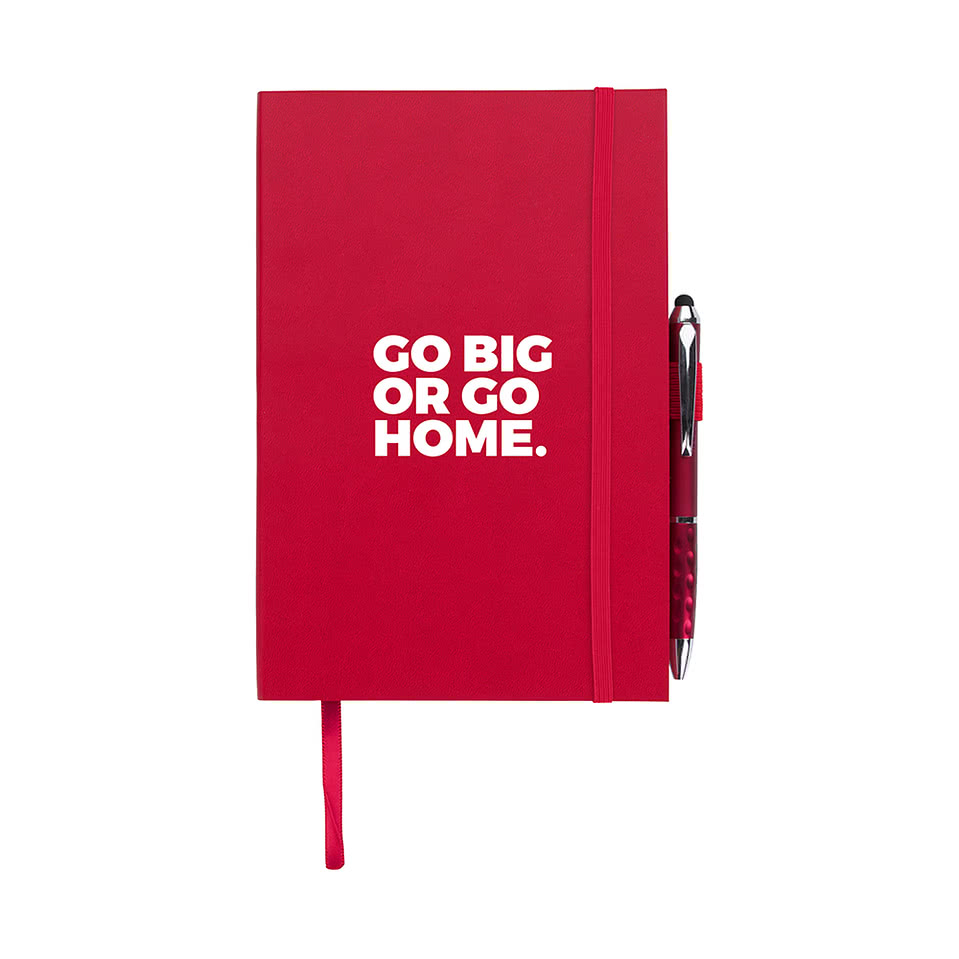 Color Edge Notebook with Metallic Stylus Pen