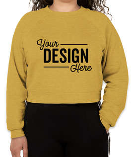 Bella + Canvas Women's Cropped Crewneck Sweatshirt