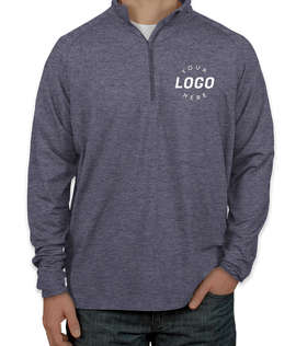 Sport-Tek Performance Half Zip Pullover - Color: True Navy Heather