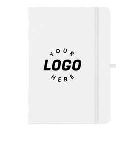 Medium Hard Cover Notebook - Color: White