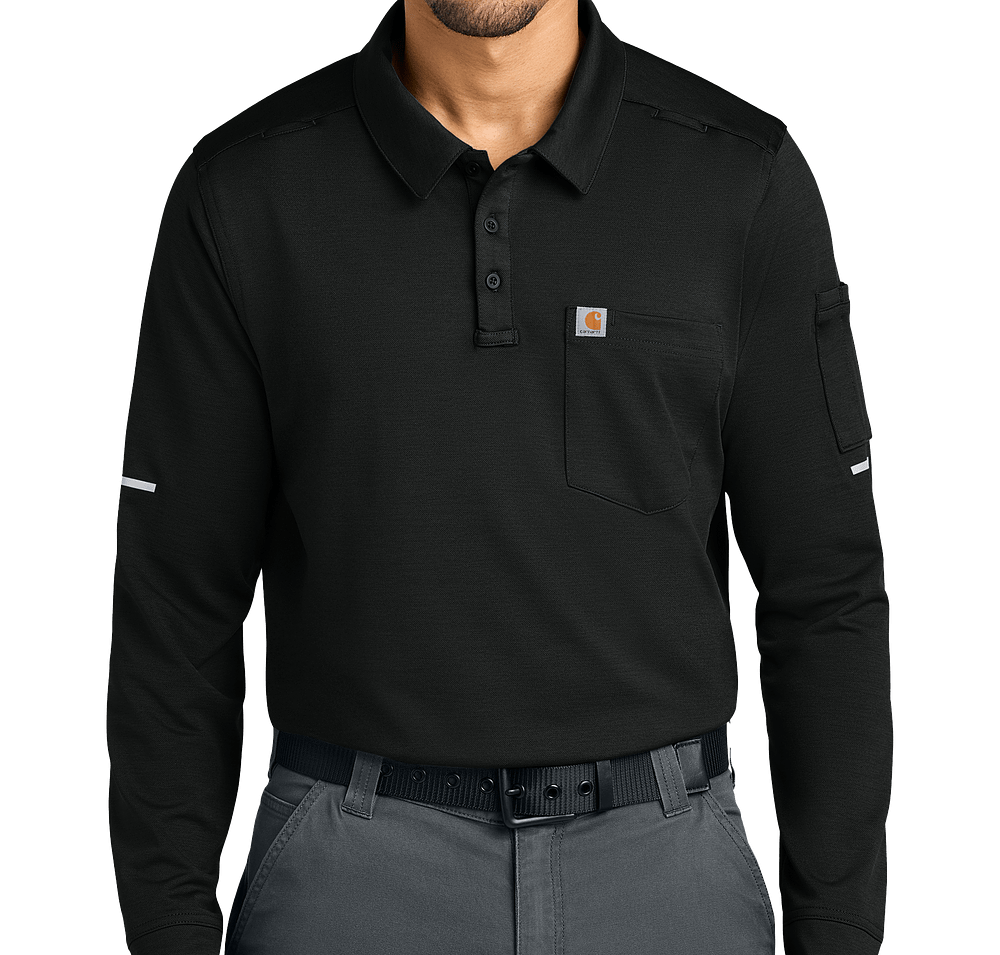 Carhartt FLD & RSCU Long Sleeve Performance Polo - Printed-default