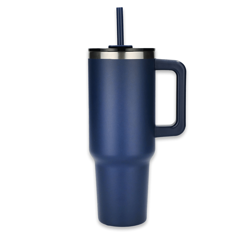 Laser Engraved 40 oz. Pinnacle Stainless Steel Tumbler with Straw-default