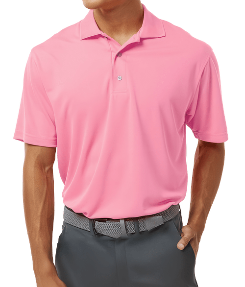 Paragon Saratoga Mini Mesh Performance Polo in Charity Pink