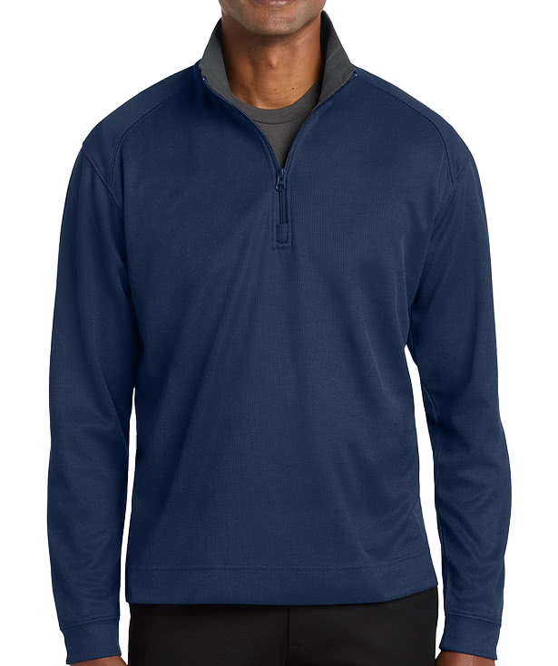 Port Authority Vertical Texture Quarter Zip Pullover