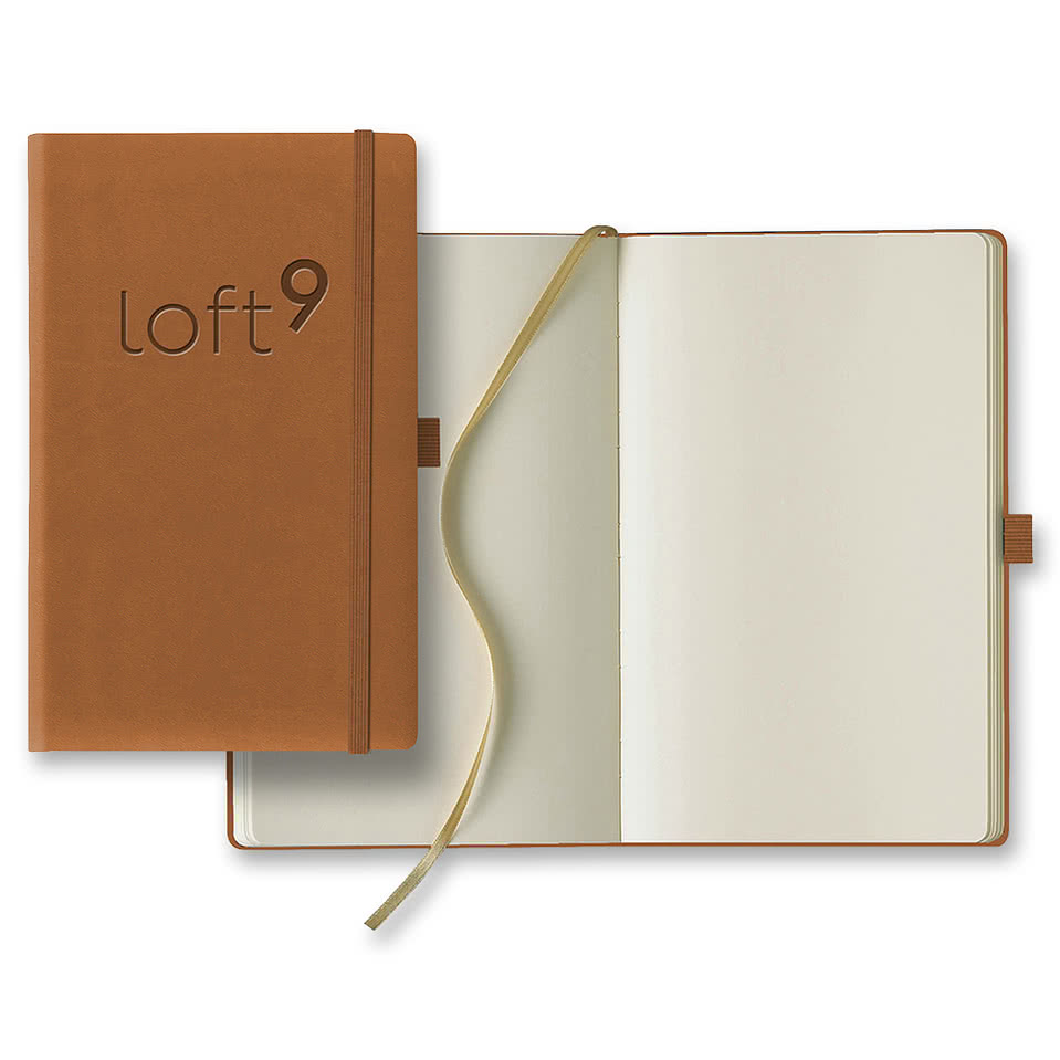Castelli Debossed Tucson Medio Blank Hard Cover Notebook