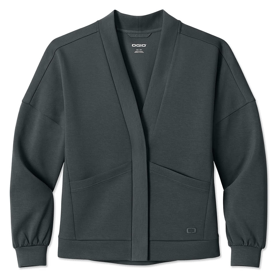 OGIO Women’s Transcend Hidden Snap Fleece Cardigan