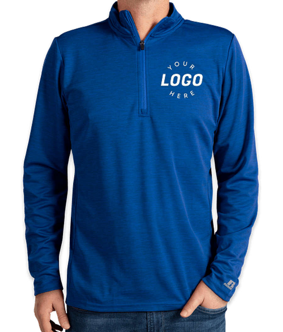 Russell Athletic Dri Power® Quarter Zip Performance Pullover in Royal