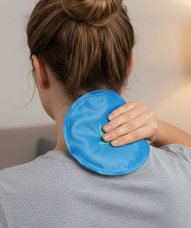 Round Nylon-Covered Hot/Cold Pack