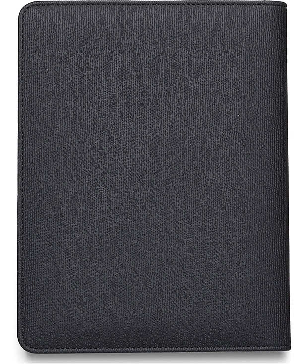 Debossed Leeman Roma Padfolio with Refillable Notebook & Wireless Charger 