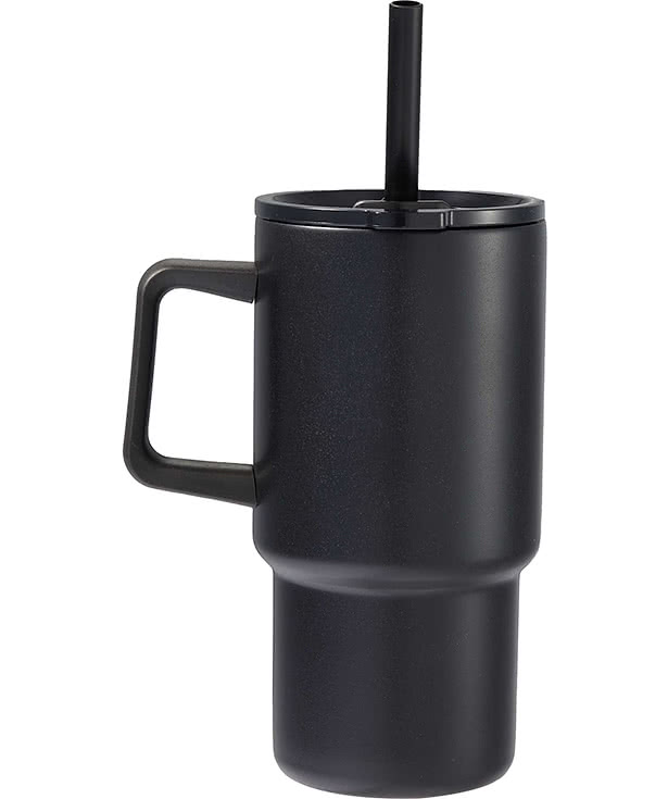 18 oz. Summit Recycled Insulated Travel Mug with Straw