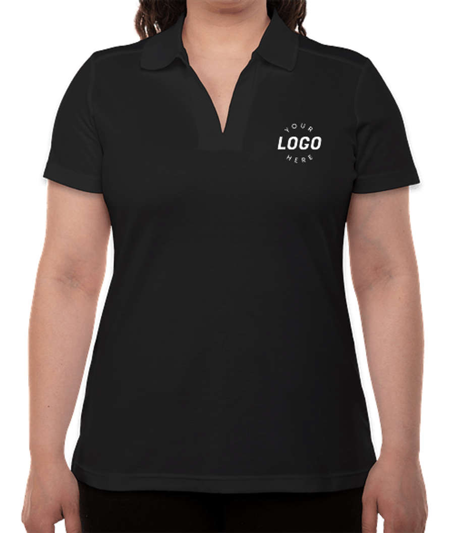 Devon & Jones Women's CrownLux Performance Polo in Black