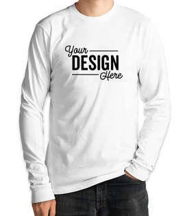 Royal Apparel USA-Made Organic Long Sleeve T-shirt - Color: Salt