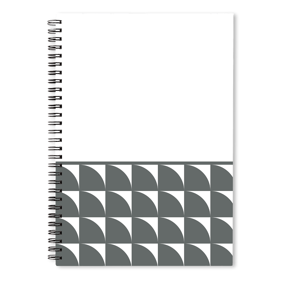 Geometric Pattern JournalBooks ® Spiral Notebook-default