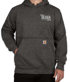 Carhartt Rain Defender Paxton Heavyweight Hooded Sweatshirt - Embroidered - Color: Carbon Heather