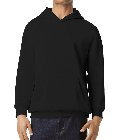 American Apparel ReFlex Fleece Pullover Hoodie in Black
