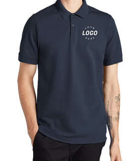MERCER+METTLE Stretch Heavyweight Pique Polo - Color: Night Navy
