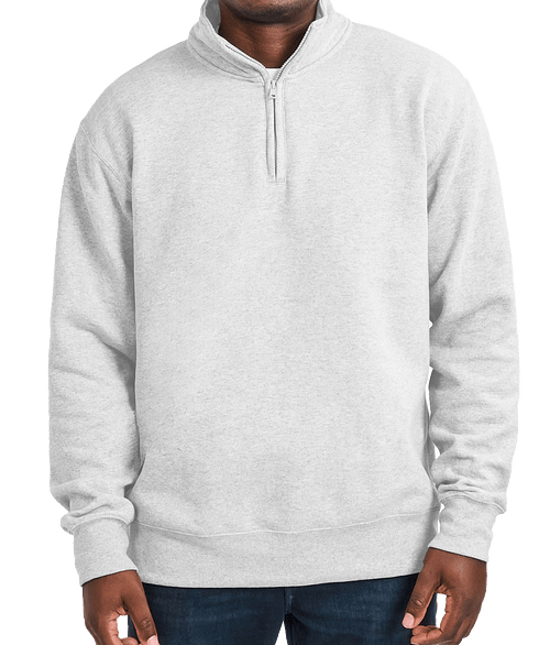 Gildan Heavy Blend Quarter Zip Sweatshirt in Ash