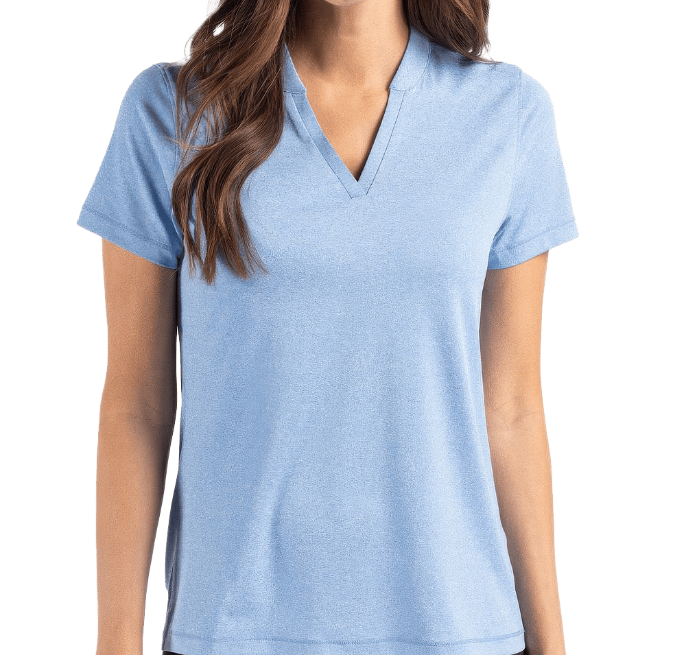 Cutter & Buck Women's Forge Eco Heathered UPF 50+ Performance Polo-default