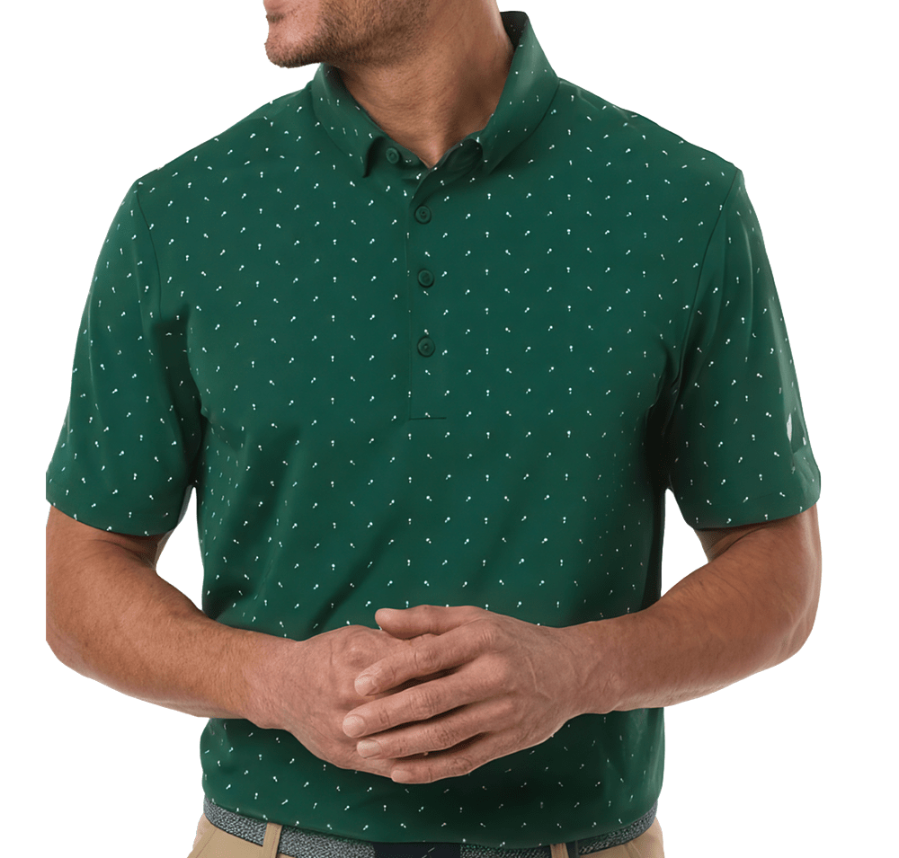 Adidas Ultimate365 Micro Print Recycled Performance Polo-default