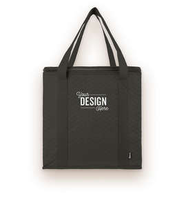 KOOZIE ® Zippered Insulated Grocery Tote - Color: Black