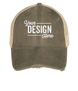 Adams Pigment Dyed Distressed Trucker Hat