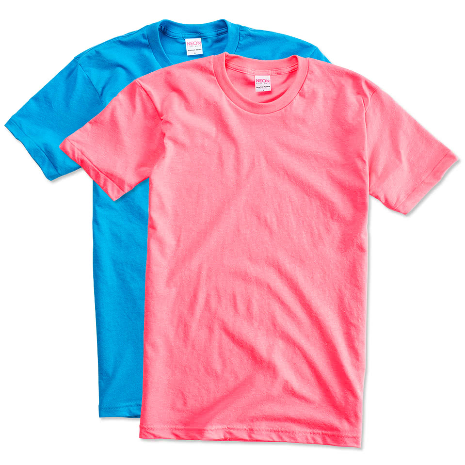 American Apparel USA-Made Neon 50/50 T-shirt